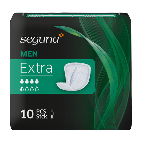 SEGUNA Men Extra Maennerinkontinenz Einlage Beutel 10 Stueck
